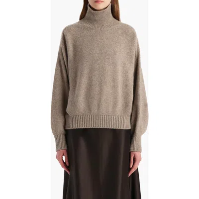 KHAITE KHAITE WILLEM OVERSIZE CASHMERE TURTLENECK SWEATER