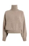 Khaite Willem Turtleneck Cashmere Sweater In Neutral