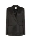Khaite Willow Double-breasted Blazer In Black