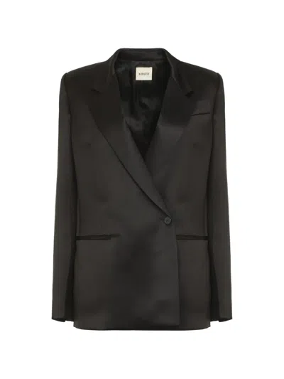 Khaite Willow Double-breasted Blazer In Black