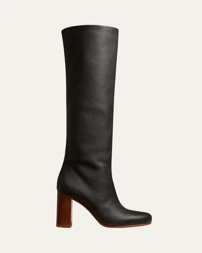 KHAITE WILLOW LEATHER KNEE BOOTS
