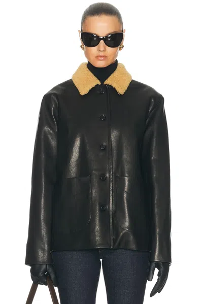 Khaite Wilson Caban Jacket In Black