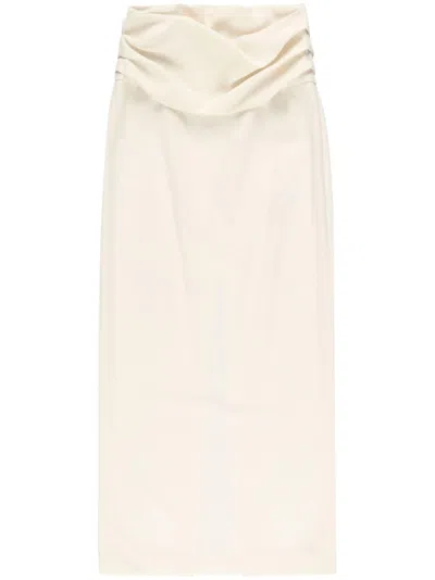 Khaite Winler Maxi Skirt In Neutrals