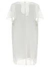 Khaite Winona Paneled Crepe Mini Dress In White