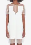 Khaite Winona Paneled Crepe Mini Dress