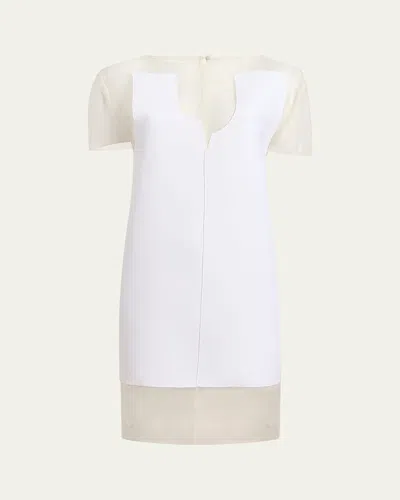 KHAITE WINONA PANELED MINI DRESS