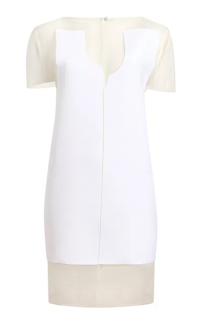KHAITE WINONA PANELED CREPE MINI DRESS