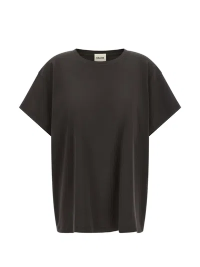 Khaite Winsley Dropped-shoulder Cotton T-shirt In Black