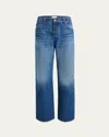 Khaite Winslow Low-rise Wide-leg Jeans In Blue