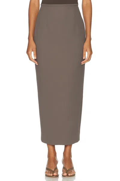 Khaite Winton Skirt In Brown