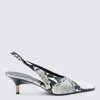 Khaite Bella Python-embossed Leather Pump In Black