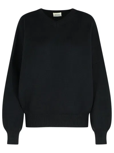 KHAITE 'WOLFE' BLACK CASHMERE SWEATER