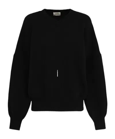 Khaite Wolfe Cashmere Knit Sweater In Black