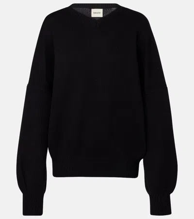 Khaite Wolfe Cashmere Sweater In Black