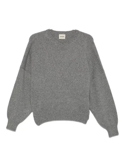 Khaite Wolfe Cashmere Sweater In Gray