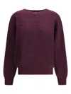 Khaite Wolfe V-neck Knitted Cashmere Sweater In Burgundy