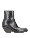 Khaite Woman Ankle Boots Black Size 6 Leather