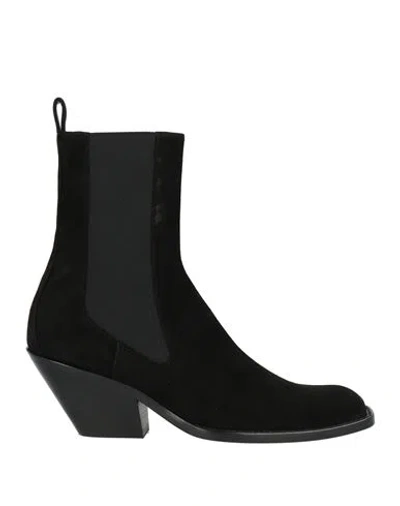 Khaite Woman Ankle Boots Black Size 6 Leather
