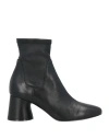 Khaite Woman Ankle Boots Black Size 7.5 Leather In Black