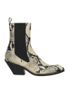 Khaite Woman Ankle Boots Cream Size 7.5 Leather