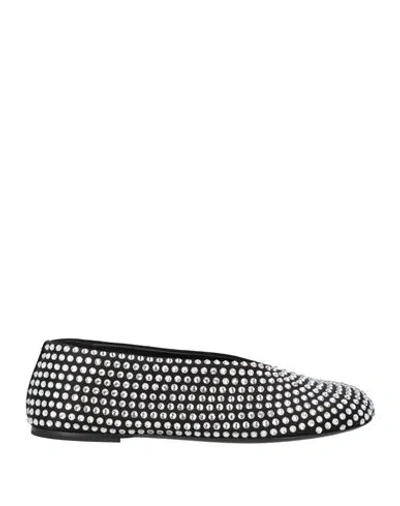 KHAITE KHAITE WOMAN BALLET FLATS BLACK SIZE 6 TEXTILE FIBERS