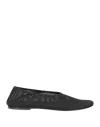 Khaite Marcy Crystal-embellished Satin Ballet Flats In Black
