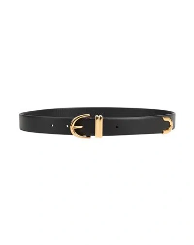 Khaite Woman Belt Black Size 34 Leather