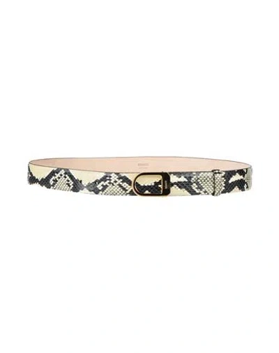 Khaite Woman Belt Pastel Yellow Size 34 Leather