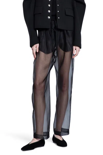 Khaite Woman Black Trousers