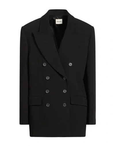 Khaite Woman Blazer Black Size 4 Virgin Wool, Viscose