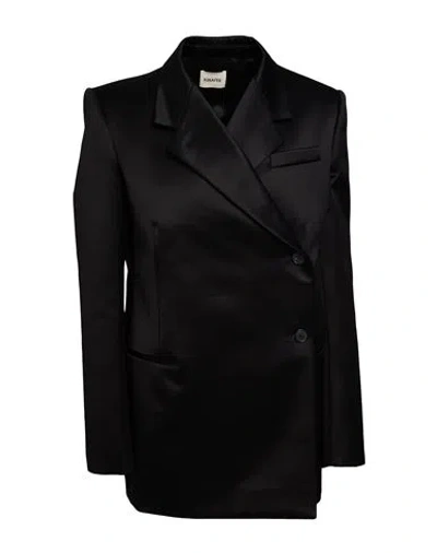 Khaite Woman Blazer Black Size 6 Cotton, Viscose