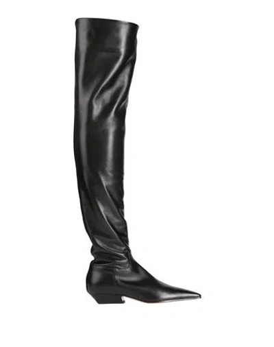 Khaite Woman Boot Black Size 8 Leather