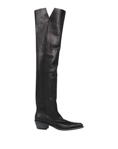 Khaite Woman Boot Black Size 9 Leather
