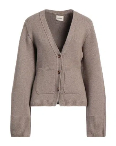 Khaite Woman Cardigan Sand Size L Cashmere