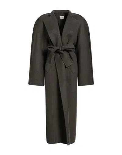Khaite Woman Coat Dark Green Size Xs Wool