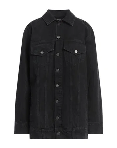 Khaite Woman Denim Outerwear Black Size L Cotton