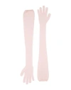 Khaite Woman Gloves Pink Size Onesize Cashmere, Polyamide In Pink