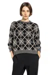 Khaite Woman Grey Knitwear In Multi