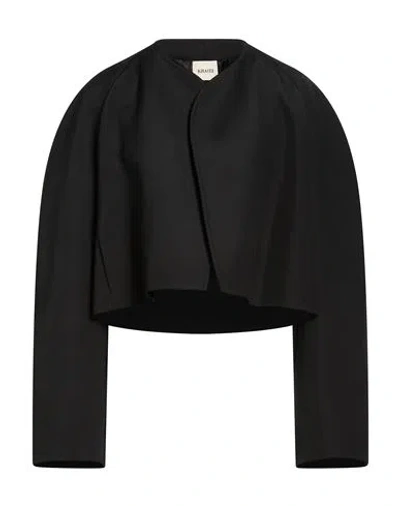 Khaite Woman Jacket Black Size 6 Viscose, Polyamide