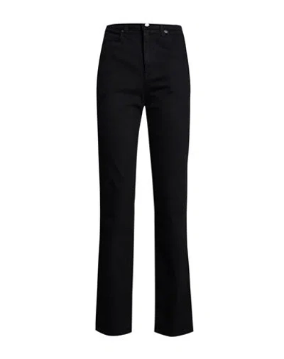 Khaite Woman Jeans Black Size 26 Cotton, Polyurethane