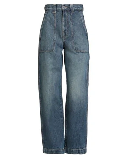 Khaite Woman Jeans Blue Size 25 Cotton