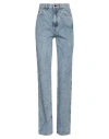 Khaite Woman Jeans Blue Size 26 Cotton, Pre-consumer Recycled Cotton In Blue
