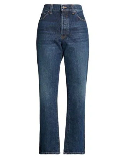 Khaite Woman Jeans Blue Size 28 Cotton