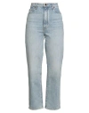 Khaite Woman Jeans Blue Size 30 Cotton, Polyurethane In Blue