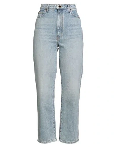 Khaite Woman Jeans Blue Size 30 Cotton, Polyurethane