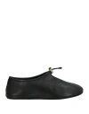 Khaite Woman Loafers Black Size 8 Leather In Black