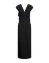 Khaite Woman Maxi Dress Black Size 4 Virgin Wool, Viscose In Black