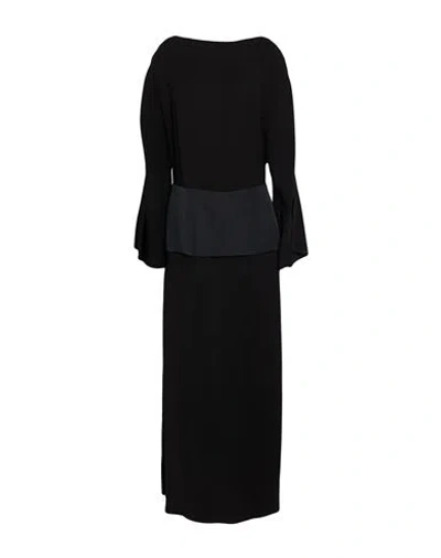 Khaite Woman Maxi Dress Black Size 6 Viscose, Silk, Virgin Wool