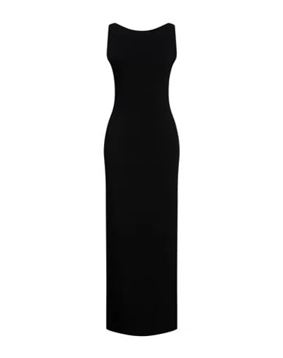 Khaite Woman Maxi Dress Black Size M Viscose, Polyester, Polyamide, Elastane
