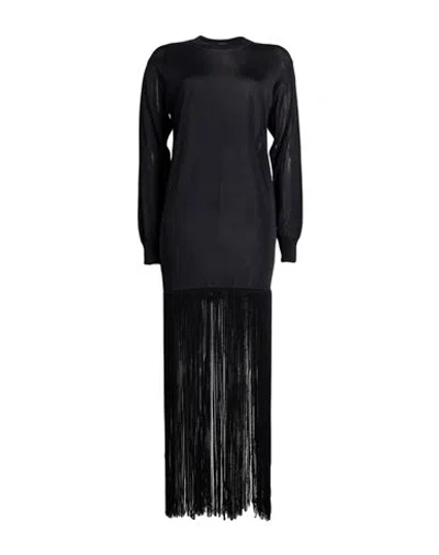 Khaite Woman Maxi Dress Black Size S Viscose, Polyamide